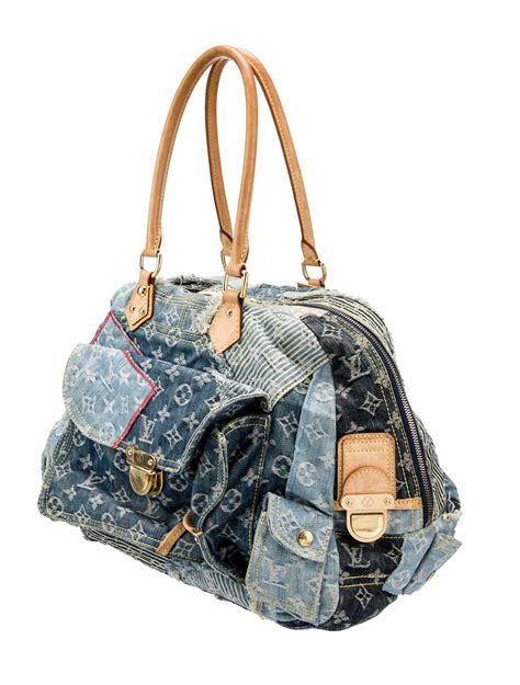 Louis Vuitton Patchwork Denim Bowly Bag 